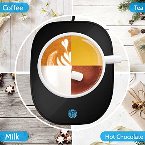 Coffee Warmer Cup Warmer, Smart Coffee Mug Warmer for Desk Home Office Use with 3 Temperature Setting, Beverage Warmer Candle Warmer for Tea, Water, Milk, Coffee Heating Plate