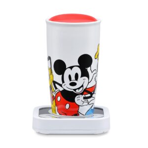 Mickey & Friends Glass Top Mug Warmer with 16 Ounce Mug