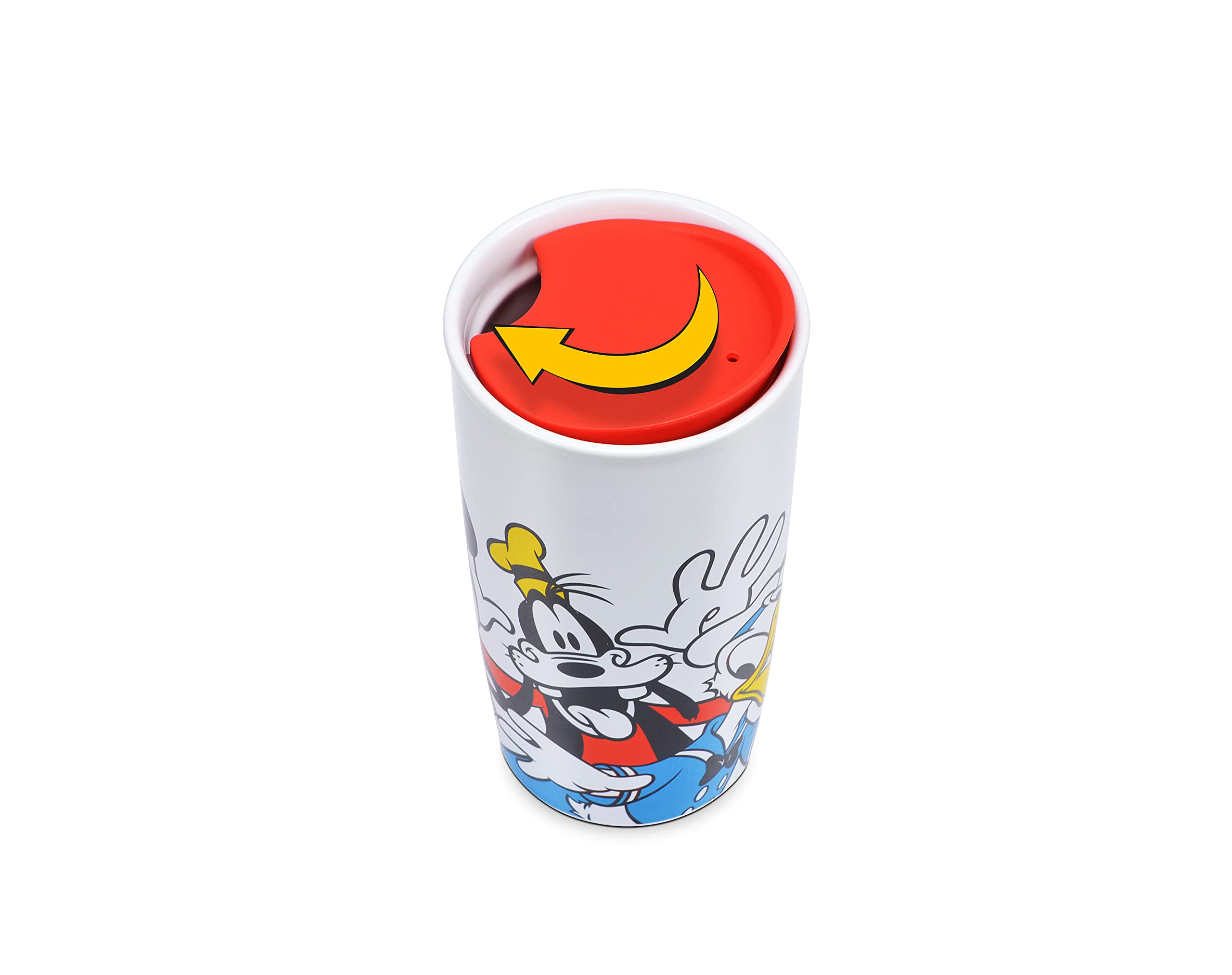 Mickey & Friends Glass Top Mug Warmer with 16 Ounce Mug