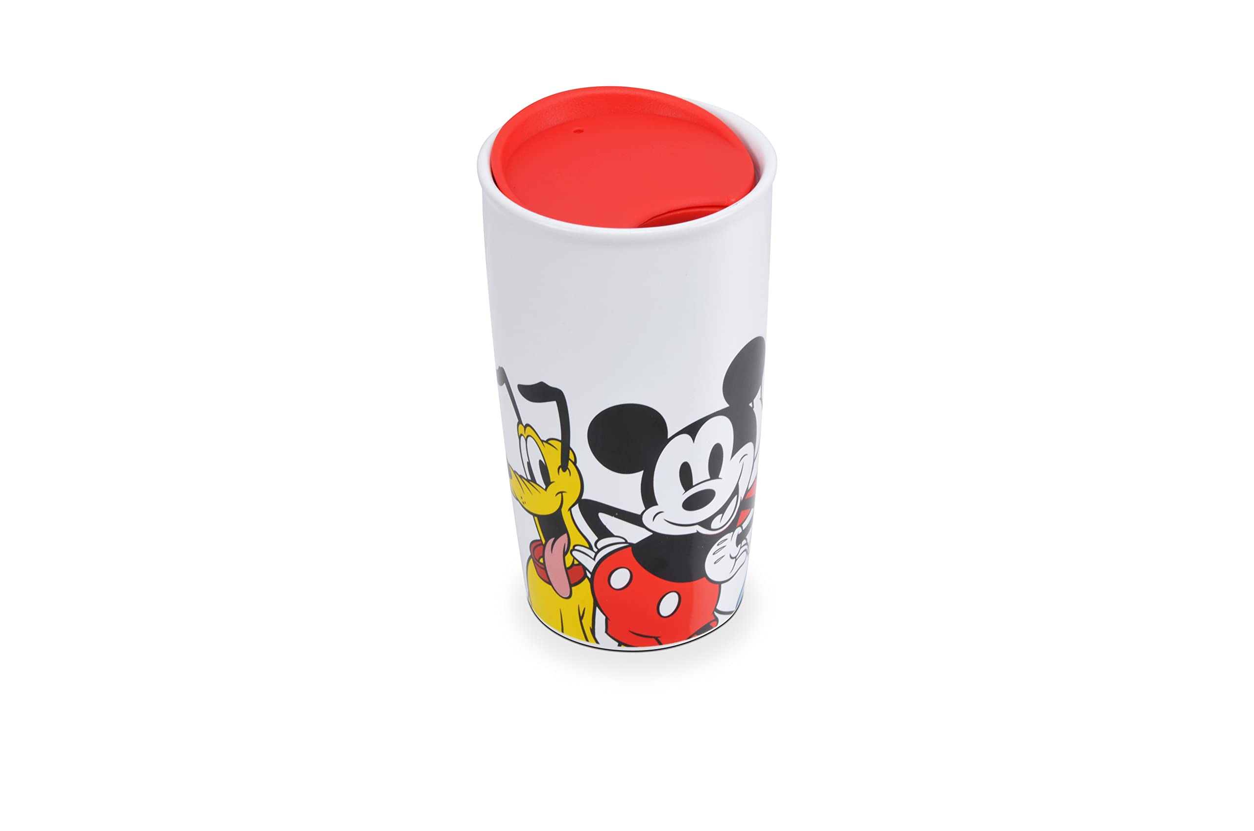 Mickey & Friends Glass Top Mug Warmer with 16 Ounce Mug