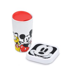 Mickey & Friends Glass Top Mug Warmer with 16 Ounce Mug