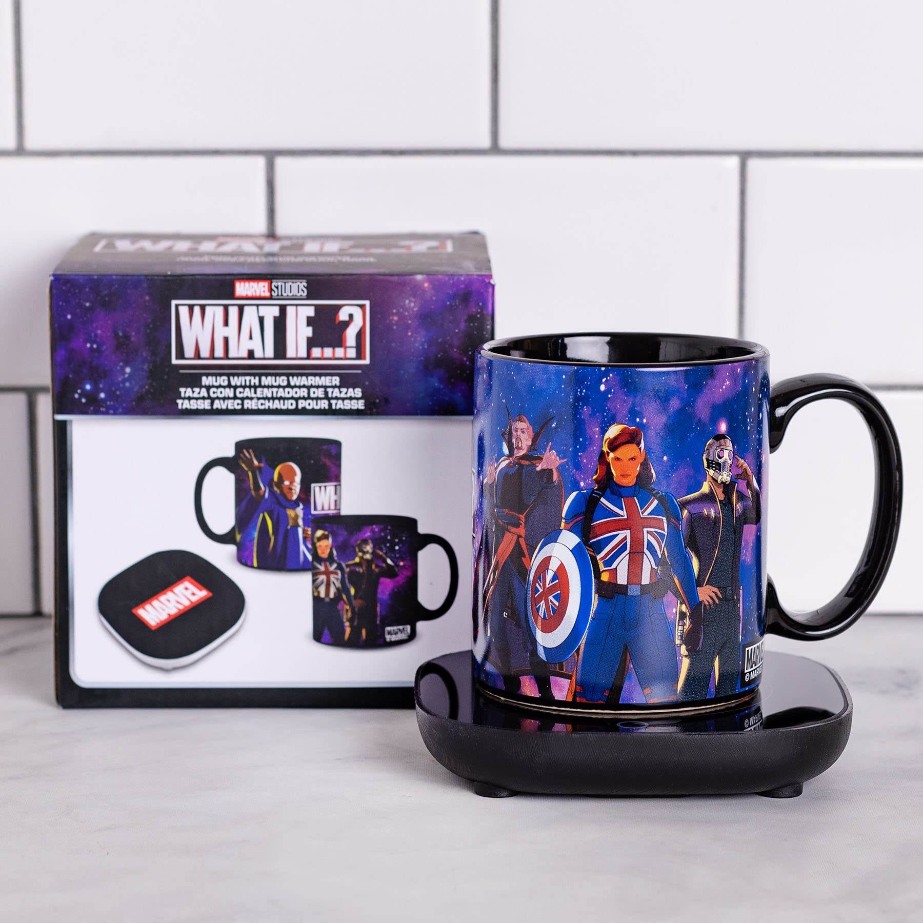 Uncanny Brands Marvel What If Mug Warmer with Mug – Keeps Your Favorite Beverage Warm - Auto Shut On/Off