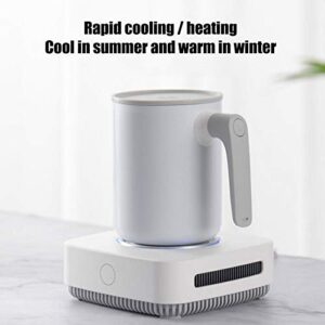 Sutinna Coffee Mug Warmer Cooler, Desktop Electric Heating Cooling Cup Mat 2 IN 1 Smart Coffee Heater Cooler with Mug Cup for Beer, Coffee, Beverages, Milk default