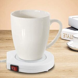 Mug Warmer Electric Cup Beverage Warmer Plate - Haofy Smart Coffee Warmer for Home Office Home Desk Use, Insulation Cup Heater Pad with Warmer Temperature 113℉/ 45℃