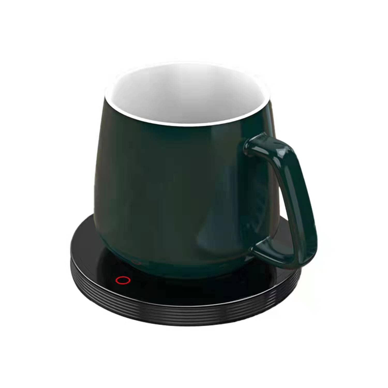 Yifeishixun Electric Coffee Cup Warm Desk, Smart Coffee Cup Heated Coffee Tea Beverage Milk Cocoa Water Soup, Touch Sensing ON / Off, Coffee Warming Plate Office Home Desk Use{Black} (YFSP01)