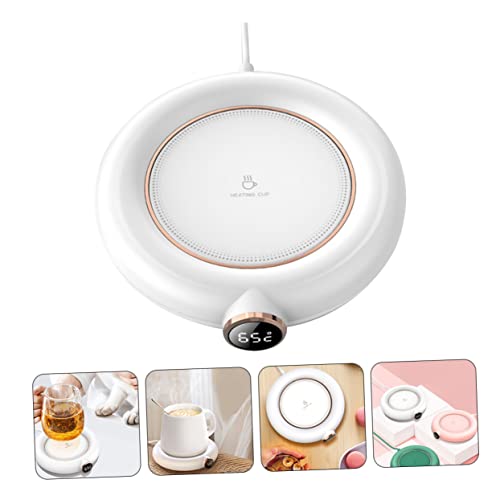 Luxshiny 1pc Coaster USB Coffee Warmer Cup Warmer Electronic Coffee Cup Warmer Heater Coaster Tray Pad Warmer Insulation Cup Heater USB Heating Coaster Coffee Mug Warmer Office Warm Pad