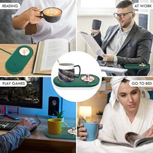 Jcevium Coffee Mug Warmer Adjustable Temperature Coffee Plate for Office Home Desk with Automatic Shut Off and On