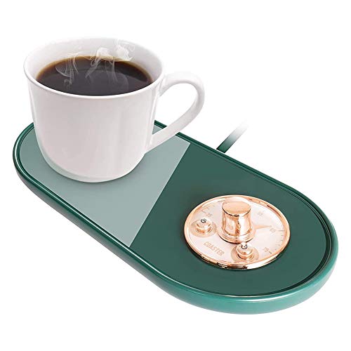 Jcevium Coffee Mug Warmer Adjustable Temperature Coffee Plate for Office Home Desk with Automatic Shut Off and On
