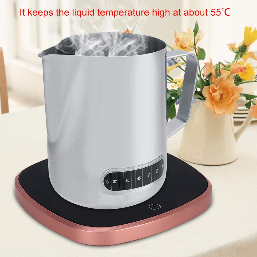 Coffee Cup Warmer, Coffee Mug Warmer, Automatic Shut Off to Keep Temperature Up to 131℉/ 55℃, Electric Beverage (Tea,Water,Cocoa,Soup or Milk) Heater Surface for Home Office(Without Mug)