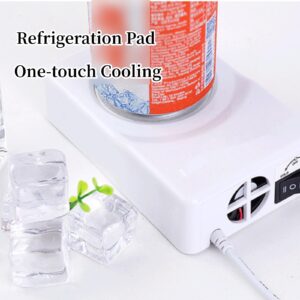 Cup Cooler Coffee Warmer, Dual Use USB Keep Cooler Warmer Cup Beverage Cans Cooler and Warmer Heater Chilling Coasters Portable Cup Warmer for Travel, Office Desks and Home