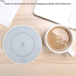 Coffee Warmer for Desk,Electric Cup Warmer Heater Pad for Coffee Tea Milk Beverage Water for Office Home Desk Use, White (4.6x4.6x0.6inch)