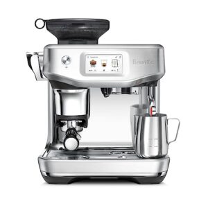 breville barista touch impress espresso machine bes881bss, brushed stainless steel