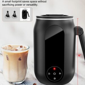 MOFOKEAY Milk Frother, Frother for Coffee, 4 IN 1 Automatic Hot and Cold Foam Maker, Milk Steamer for Latte, Cappuccinos, Macchiato & Hot Chocolate Milk Warmer with Temperature Control & Auto Shut-Off