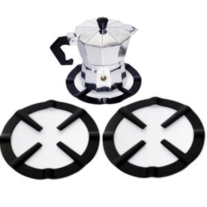 2 pack iron gas stove cooker plate coffee moka pot stand reducer ring holder