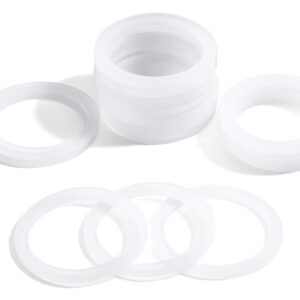 LitOrange 8 Pcs Replacement Spare Food Grade Silicone (Better Than Rubber) Gasket Seal Ring For Aluminium Stovetop Coffee Maker Pots Moka Express Dama Bialetti 9 Cups.