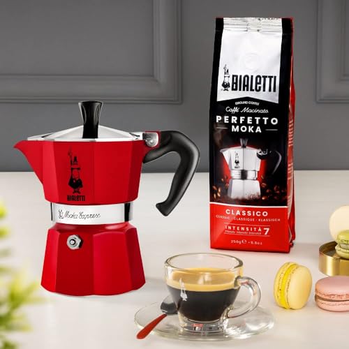 Bialetti 4942 Moka Express Espresso Maker,3 cups Red