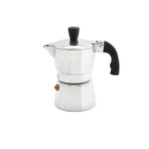 imusa aluminum espresso stovetop 1-cup coffeemaker, silver