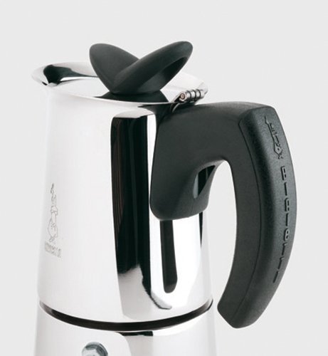 Bialetti - Musa, Stovetop Coffee Maker, Suitable for all Types of Hobs, Stainless Steel, 6 Cups, Silver