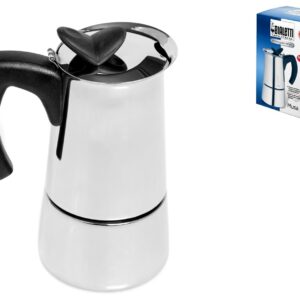 Bialetti - Musa, Stovetop Coffee Maker, Suitable for all Types of Hobs, Stainless Steel, 6 Cups, Silver