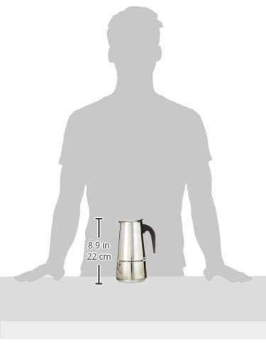 Mixpresso 9 Cup Coffee Maker Stovetop Espresso Coffee Maker, Moka Coffee Pot with Coffee Percolator Design, Stainless Steel Stovetop Espresso Maker, Italian Coffee Maker 450ml/15oz