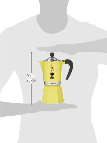 Bialetti 4983 Rainbow Espresso Maker, Yellow