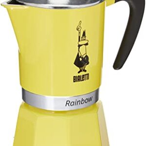 Bialetti 4983 Rainbow Espresso Maker, Yellow