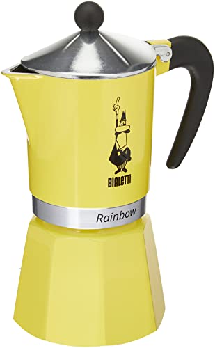 Bialetti 4983 Rainbow Espresso Maker, Yellow