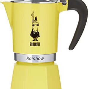 Bialetti 4983 Rainbow Espresso Maker, Yellow