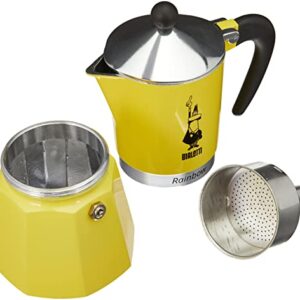 Bialetti 4983 Rainbow Espresso Maker, Yellow