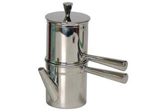 ilsa stainless steel neapolitan coffee maker with spout, 6 cup