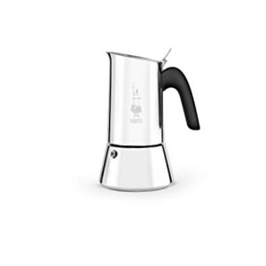 Bialetti Venus Induction 4 Cup Espresso Coffee Maker, Stainless Steel, Pack of 1