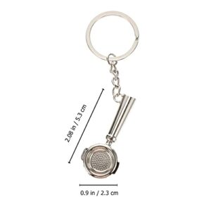 KESYOO 2pcs Coffee Series Keychain Zinc Alloy Coffee Strainer Key Ring Key Pendant Charm for Barista Coffee Lover Gift Women Men