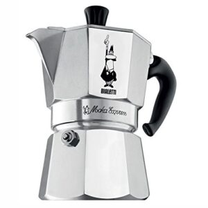 Bialetti 6800 Moka Express 6-Cup Stovetop Espresso Maker w/Replacement Gasket and Filter for 6 Cup