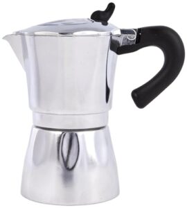 kitchencraft world of flavours stovetop espresso maker, metal, 6 cup (300 ml)