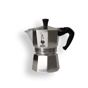bialetti express moka pot, 6 -cup & coffee, aluminum silver