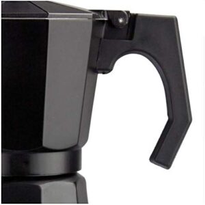 Cafe Boato Moka Pot 6 cup espresso, Black, Coffee Maker Stovetop, italian espresso