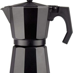 Cafe Boato Moka Pot 6 cup espresso, Black, Coffee Maker Stovetop, italian espresso