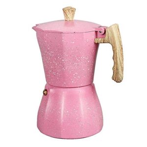 wsnm latte mocha coffee maker italian moka espresso cafeteira percolator pot stovetop coffee maker 300ml pink