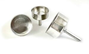tredoni aluminum funnel -replacement- size 2 cup aluminum espresso coffee maker moka pot- 5.2cm (2 cup)