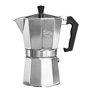 fino stovetop espresso coffee maker, brews up to 3 servings