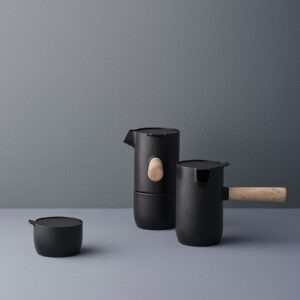 Stelton Collar Espresso Maker, 17.5 x 10.5 x 16.5 cm, Black