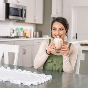 Ranza Home Moka Pot Stovetop Espresso Maker Set, With 9 Cup Coffee Percolator Pot, 2x Glass Coffee Mugs (12oz) and Milk Frother for Coffee. Stove Top Cafetera Greca, Cuban or Italian Coffee Maker