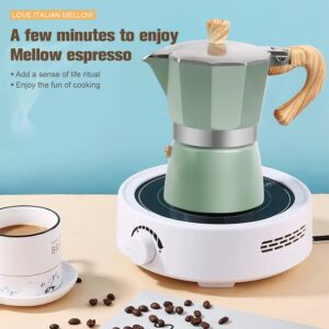 OonlyoO Aluminum Italian Espresso Machine Percolation Stove Burner Pot Coffee Moka Pot