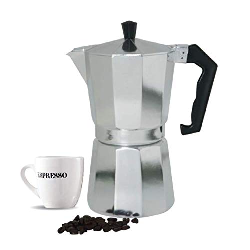 Coffee Espresso Maker/Moka Express, Aluminum, Stove Top, For 6 Cups