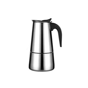 sweton stainless steel espresso maker, stovetop espresso maker, coffee maker, moka pot,300ml/6cup