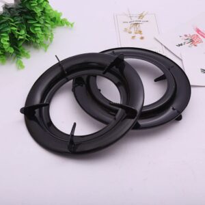 Hemoton Wok Support Ring 3pcs Cast Iron Wok Rack Replacement Round Range Stove Gas Pans for Ge Gas Ranges