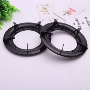 Hemoton Wok Support Ring 3pcs Cast Iron Wok Rack Replacement Round Range Stove Gas Pans for Ge Gas Ranges