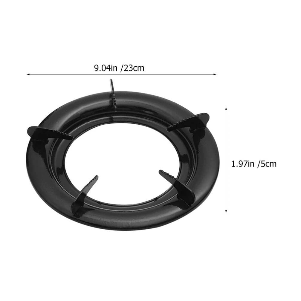 Hemoton Wok Support Ring 3pcs Cast Iron Wok Rack Replacement Round Range Stove Gas Pans for Ge Gas Ranges