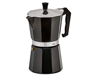 cilio classico stovetop espresso maker, black, 15 ounce