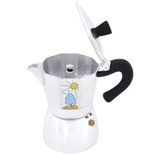 Any Morning Stovetop Espresso Maker, Cuban Coffee Maker, Aluminum, Moka Pot, Portable Coffee Percolator, Great for Coffee & Tea, 8 oz (240 ml)